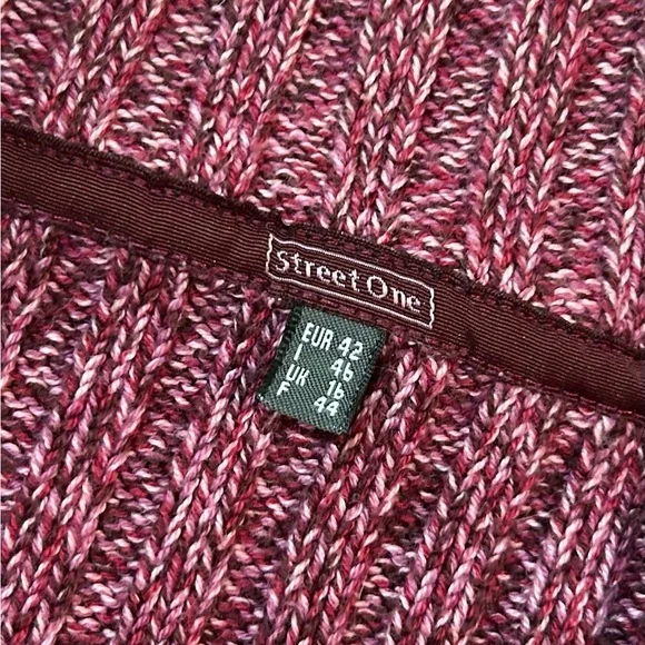 Street One Women's Pink Zipper Sweater M - Picture 4 of 4